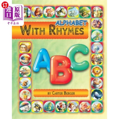 海外直订ABC Brain Boost Alphabet With Rhymes ABC脑力提升字母表押韵