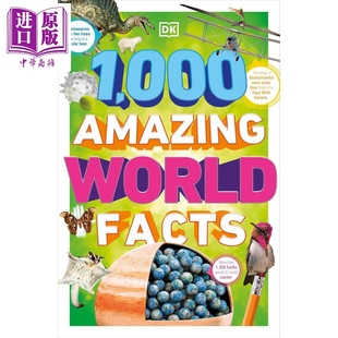 1000 中商原版 儿童科普读物 1000个令人惊奇 世界事实 科学知识绘本 World Amazing 9岁以上 Facts 进口童书 英文原版
