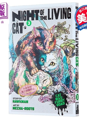 活猫之夜 第3卷 Night of the Living Cat Vol 3 英文原版 Hawkman and Mecha Roots 漫画与绘本小说【中商原版】