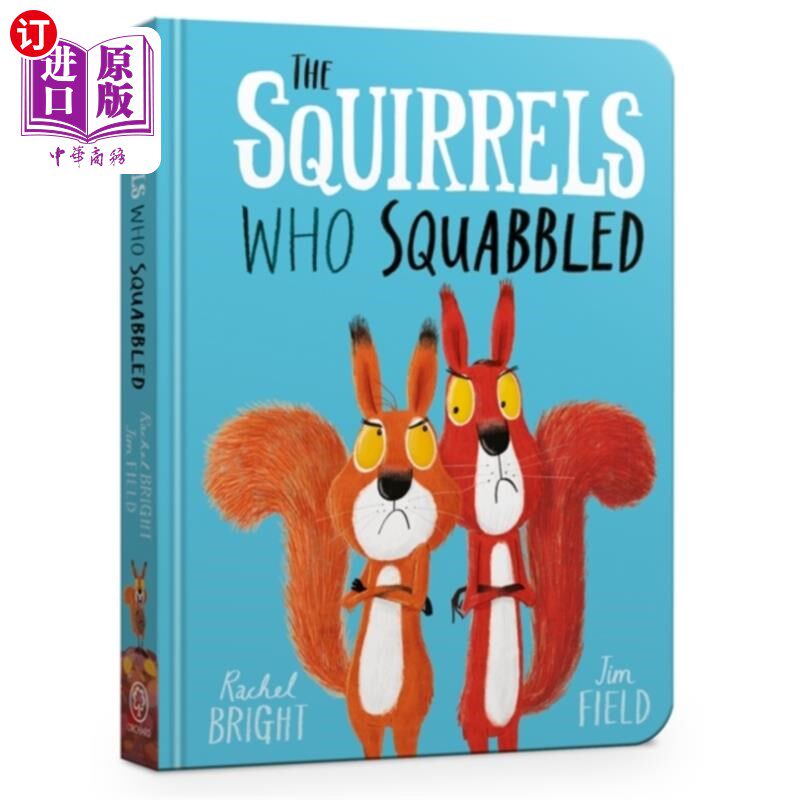 海外直订The Squirrels Who Squabbled Board Book 《争吵的松鼠》