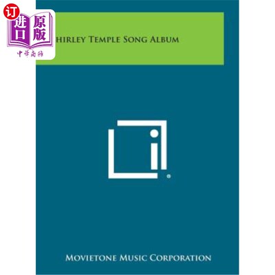 海外直订Shirley Temple Song Album 雪莉坦普尔歌曲专辑