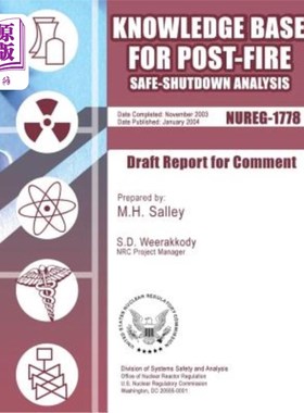 海外直订Knowledge Base for Post-Fire Safe-Shutdown Analysis 火灾后安全停机分析知识库
