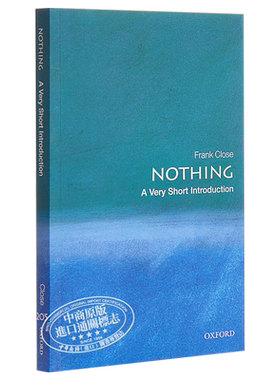 【中商原版】无（牛津通识读本） 英文原版 哲学理论 Nothing: A Very Short Introduction  Frank Close  OUP Oxford