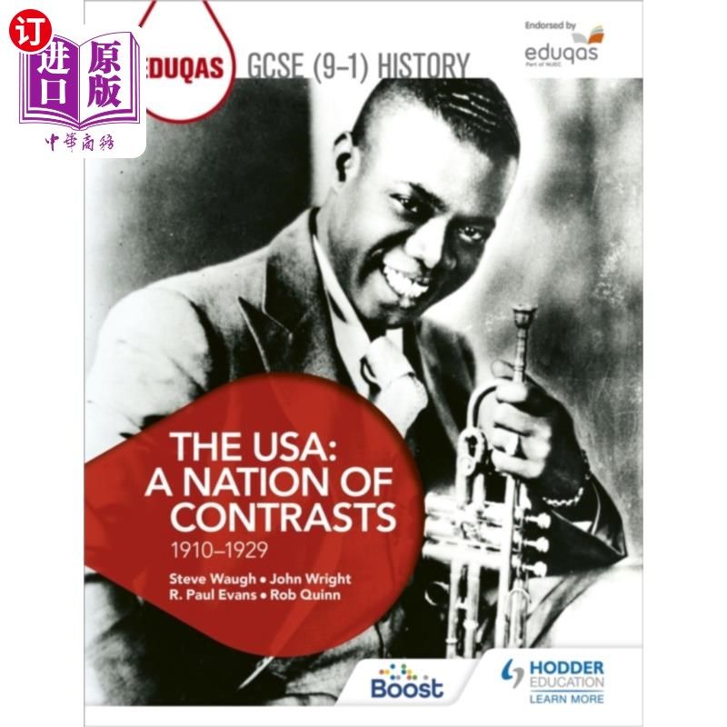 海外直订Eduqas GCSE (9-1) History The USA: A Nation of C... (9-1)历史美国:一个对比的国家1910-1929
