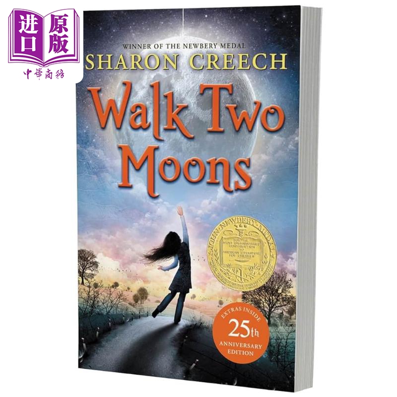 纽伯瑞印第安人的麂皮靴纽伯瑞金奖Walk Two Moons A Newbery Award Winn英文原版获奖儿童文学经典小说进口【中商原版】