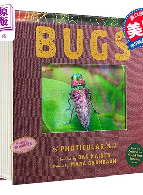 光与影视觉书 会动的3D图片书 3D立体绘本 昆虫 Bugs 英文原版 动物绘本 立体场景读物 精装 进口书 畅销系列新作【中商原版】
