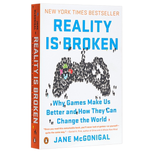 【中商原版】现实是破碎的 游戏改变世界(罗辑思维书单)英文原版Reality Is Broken Jane McGonigal 未来学家 TED新锐演讲?