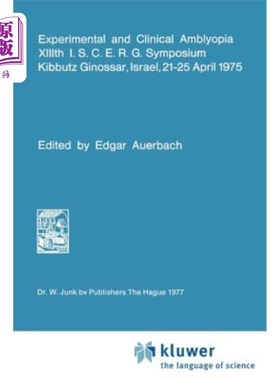 海外直订医药图书Experimental and Clinical Amblyopia 实验与临床弱视