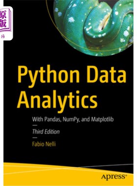 海外直订Python Data Analytics: With Pandas, Numpy, and Matplotlib Python数据分析:使用Pandas, Numpy和Matplotlib