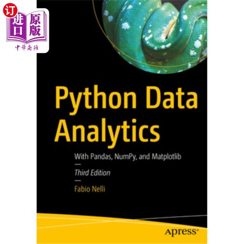 海外直订Python Data Analytics: With Pandas, Numpy, and Matplotlib Python数据分析:使用Pandas, Numpy和Matplotlib