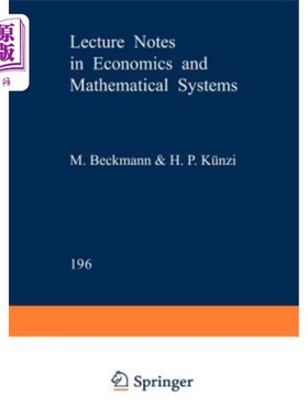 海外直订Information Structures in Economics: Studies in the Theory of Markets with Imper 经济学中的信息结构：不完全