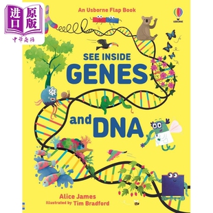 DNA 英文原版 Inside and 童书 See 精装 尤斯伯恩看里面 Genes 儿童科普绘本 进口图书 基因与DNA 中商原版 知识百科图书