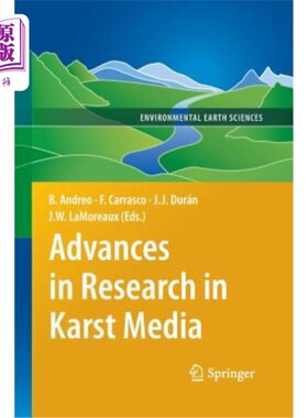海外直订Advances in Research in Karst Media 岩溶介质研究进展