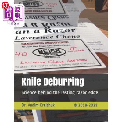 海外直订Knife Deburring: Science behind the lasting razor edge 刀去毛刺：科学背后的持久剃刀边缘