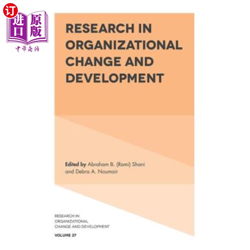 海外直订Research in Organizational Change and Development 组织变革与发展研究