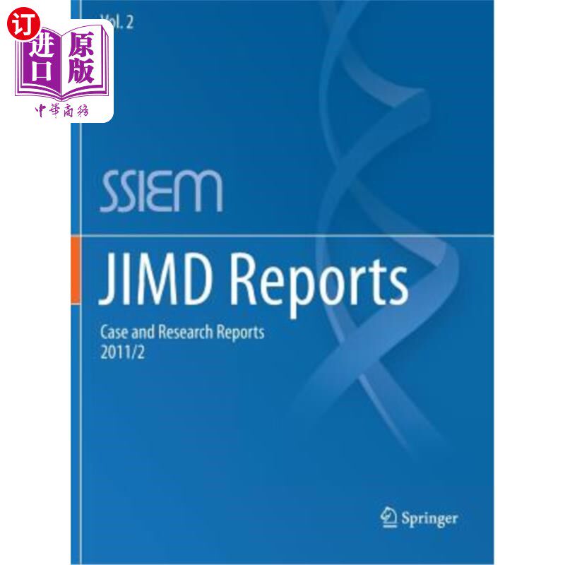 海外直订医药图书Jimd Reports - Case and Research Reports, 2011/2 Jimd报告——案例和研究报告，2011/2