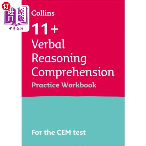 海外直订11+ Verbal Reasoning Comprehension Practice Work... 口语推理理解练习练习册
