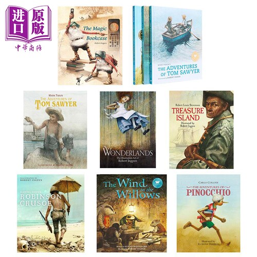 Robert Ingpen 罗伯特·英潘插画 英文原版经典文学系列 柳林风声Wind In The Willows 绿野仙踪 汤姆索亚历险记【中商原版】