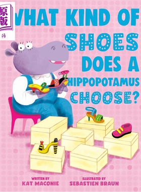预售 河马会选择什么样的鞋子 What Shoes Does A Hippo Choose 英文原版 儿童绘本 动物故事图画书 进口童书 精装【中商原版】