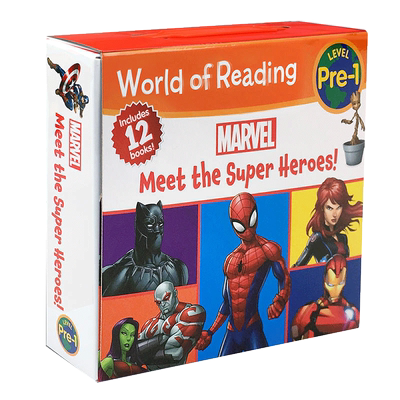 英文原版 迪士尼阅读世界合集 World of Reading 漫威英雄故事Marvel Meet the Super Heroes 蜘蛛侠Spidey【中商原版】