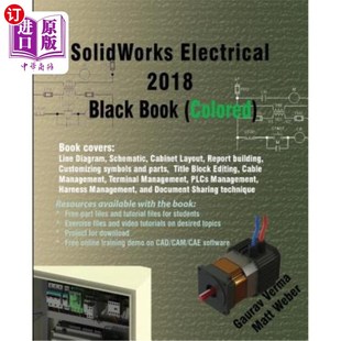 海外直订Solidworks Electrical 2018 Black Book (Colored) Solidworks Electrical 2018黑皮书(彩色)