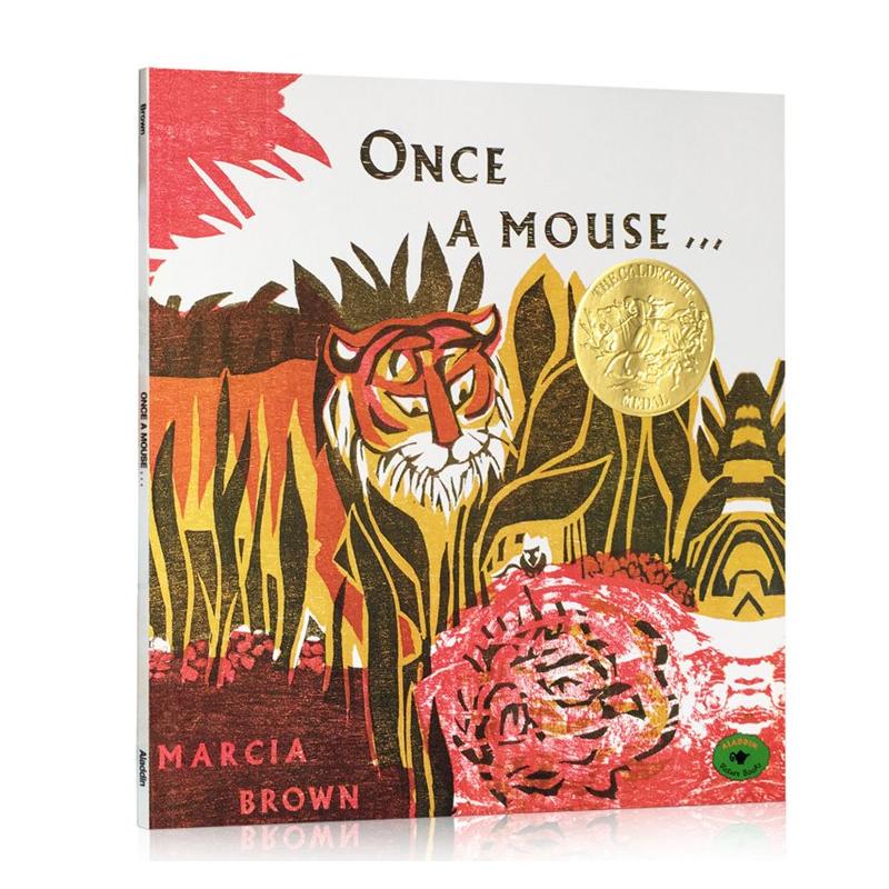 【中商原版】从前有一只老鼠 英文原版 Once a Mouse... 1962年凯迪克金奖绘本 九次凯迪克奖得主玛西娅·布朗 培养感恩谦逊?
