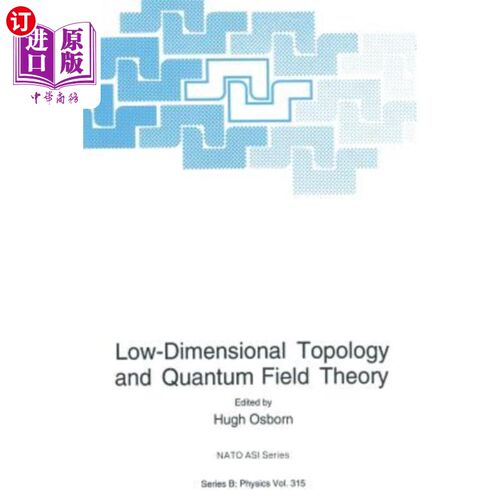海外直订Low-Dimensional Topology and Quantum Field Theory 低维拓扑与量子场论