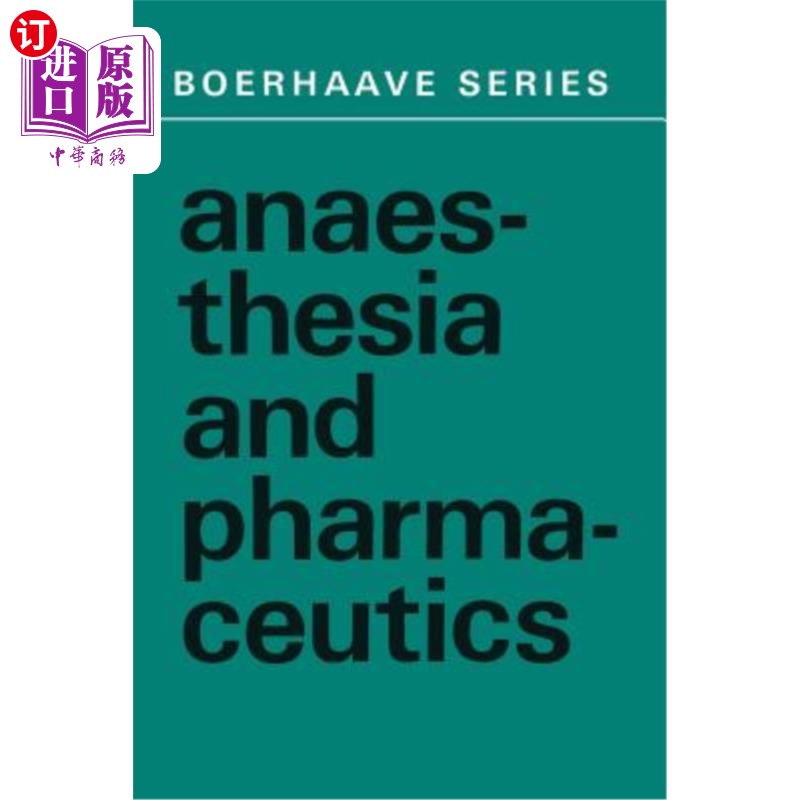 海外直订医药图书Anaesthesia and Pharmaceutics 麻醉学和药剂学