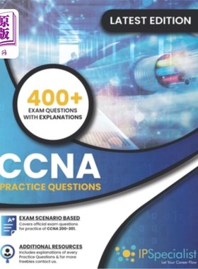 海外直订CCNA: (200-301) Cisco Certified Network Associate Practice Questions CCNA：（200-301）思科认证助理——
