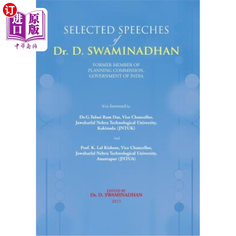 海外直订Selected Speeches of Dr. D. Swaminadhan 斯瓦米纳丹博士演讲精选