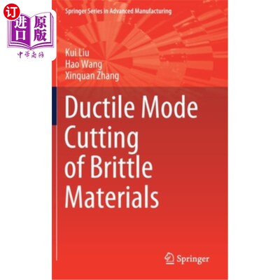 海外直订Ductile Mode Cutting of Brittle Materials 脆性材料的延性切削