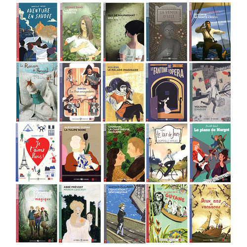 ELI法语分级读物 A1-B2级别 青少年成人适用 配音频和练习答案 法文名著阅读 小语种学习 原版进口 French Readers【中商原版】