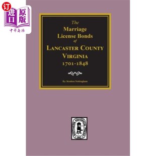 License County the 海外直订Lancaster Bonds 1848年 1701 弗吉尼亚州兰开斯特县 Virginia 邦 1848 Of. Marriage