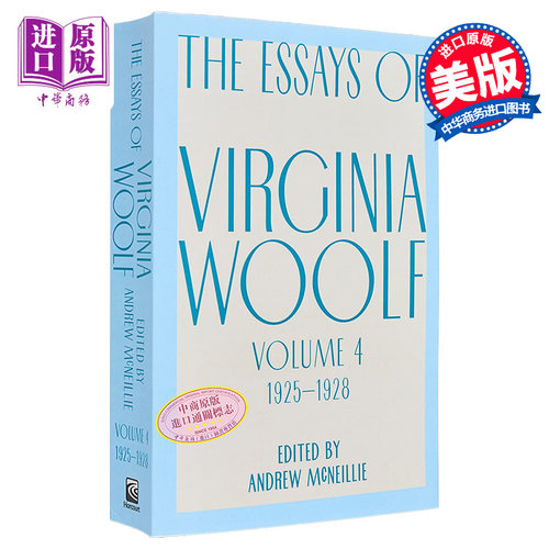 伍尔夫文集 第4卷 1925-1928年 Virginia Woolf 英文原版 Essays of Virginia Woolf Vol 4【中商原版】