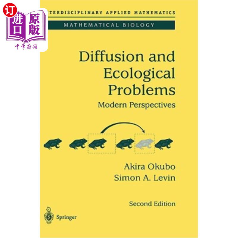 海外直订Diffusion and Ecological Problems: Modern Perspectives 扩散与生态问题:现代视角