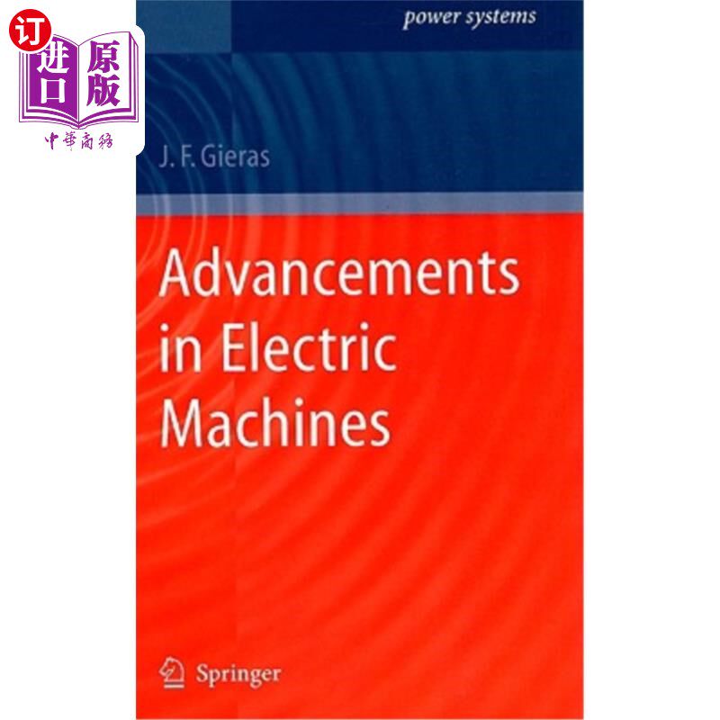 海外直订Advancements in Electric Machines 电机的进展
