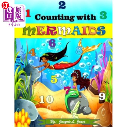 海外直订Counting with Mermaids: A Counting to 10 Book for Children 美人鱼数数：儿童数到10本书
