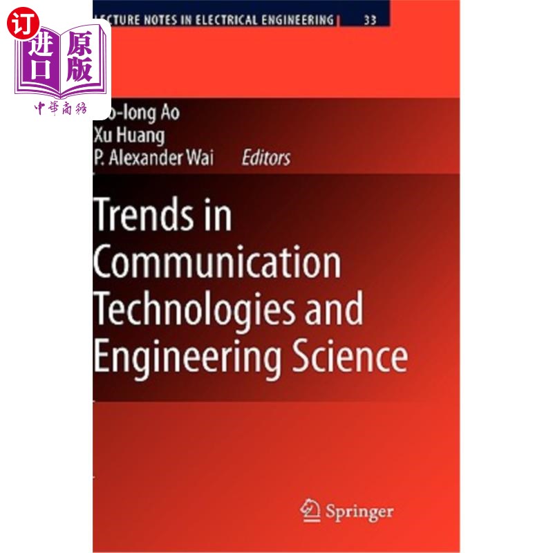 海外直订Trends in Communication Technologies and Engineering Science 通信技术与工程科学趋势“,