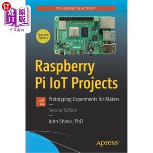 for 原型实验 Iot 面向创客 树莓派物联网项目 Makers Experiments Prototyping Projects 海外直订Raspberry
