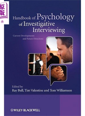 现货 调查性面谈心理学手册 目前发展与未来方向 英文原版 Handbook Of Psychology Of Investigative Ray Bull 【中商原版】