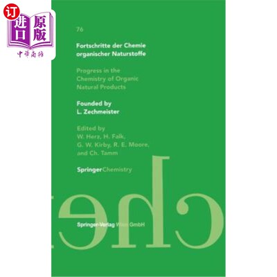 海外直订Fortschritte Der Chemie Organischer Naturstoffe / Progress in the Chemistry of O Fortschritte De