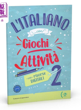 LITALIANO CON GIOCHI E ATTIVITA 2 意大利语游戏和活动 2 ELI Publishing Group【中商原版】