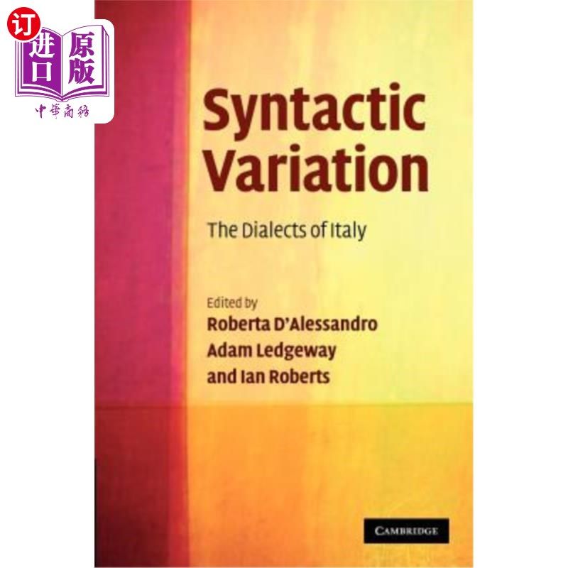 海外直订Syntactic Variation: The Dialects of Italy 句法变异:意大利方言