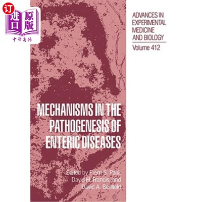 海外直订医药图书Mechanisms in the Pathogenesis of Enteric Diseases 肠道疾病的发病机制