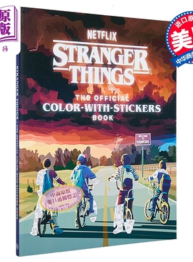 怪奇物语官方贴纸书拼图书 英文原版 Stranger Things Color with Stickers Book 怪奇物语周边 可搭怪奇物语立体书怪奇物语设定集