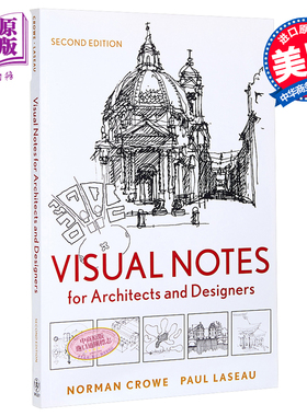 现货 Visual Notes for Architects and Designers 英文原版 建筑师和设计师的视觉笔记 Norman Crowe【中商原版】