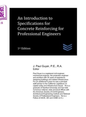 海外直订An Introduction to Specifications for Concrete Reinforcing for Professional Engi 专业工程师混凝土加固规范导