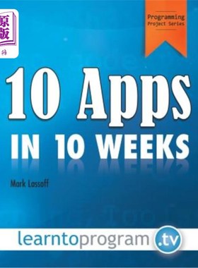 海外直订10 Apps in 10 Weeks 10周内开发10款应用