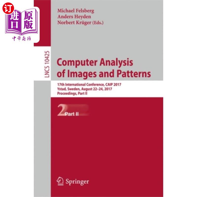 海外直订Computer Analysis of Images and Patterns