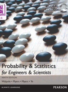海外直订Probability & Statistics for Engineers & Scienti... 《工程师和科学家的概率与统计》，全球版